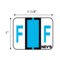Nevs Tabbie - Filing Labels - Large - Letter F 1" x 1-1/4" Blue XA-T-F - alternate 2